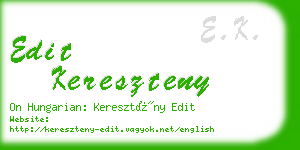 edit kereszteny business card